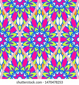 Luxury Traditional Ornamental Design. Modern Seamless Floral Pattern. Vector Illustration. For Interior Design, Printing, Web And Textile Design.
