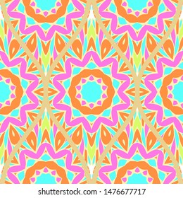 Luxury Traditional Ornamental Design. Modern Seamless Floral Pattern. Vector Illustration. For Interior Design, Printing, Web And Textile Design.