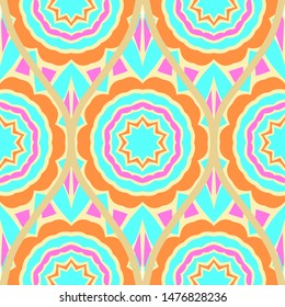 Luxury Traditional Ornamental Design. Modern Seamless Floral Pattern. Vector Illustration. For Interior Design, Printing, Web And Textile Design.