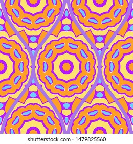 Luxury Traditional Ornamental Design. Modern Seamless Floral Pattern. Vector Illustration. For Interior Design, Printing, Web And Textile Design.