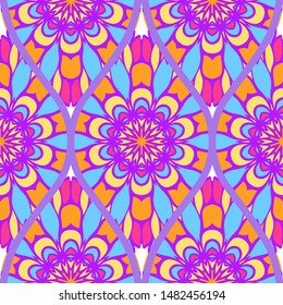 Luxury Traditional Ornamental Design. Modern Seamless Floral Pattern. Vector Illustration. For Interior Design, Printing, Web And Textile Design.