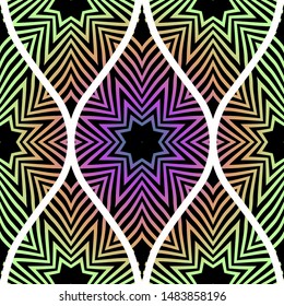 Luxury Traditional Ornamental Design. Modern Seamless Floral Pattern. Vector Illustration. For Interior Design, Printing, Web And Textile Design.