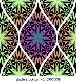 Luxury Traditional Ornamental Design. Modern Seamless Floral Pattern. Vector Illustration. For Interior Design, Printing, Web And Textile Design.