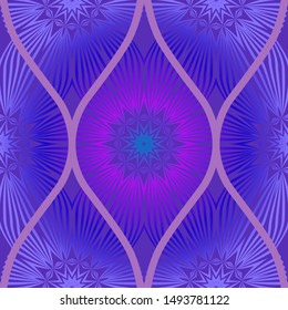 Luxury Traditional Ornamental Design. Modern Seamless Floral Pattern. Vector Illustration. For Interior Design, Printing, Web And Textile Design.