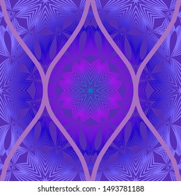 Luxury Traditional Ornamental Design. Modern Seamless Floral Pattern. Vector Illustration. For Interior Design, Printing, Web And Textile Design.