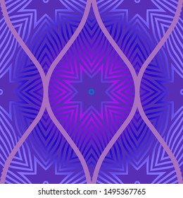 Luxury Traditional Ornamental Design. Modern Seamless Floral Pattern. Vector Illustration. For Interior Design, Printing, Web And Textile Design.