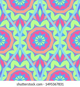 Luxury Traditional Ornamental Design. Modern Seamless Floral Pattern. Vector Illustration. For Interior Design, Printing, Web And Textile Design.