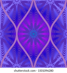 Luxury Traditional Ornamental Design. Modern Seamless Floral Pattern. Vector Illustration. For Interior Design, Printing, Web And Textile Design.