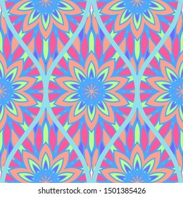Luxury Traditional Ornamental Design. Modern Seamless Floral Pattern. Vector Illustration. For Interior Design, Printing, Web And Textile Design.