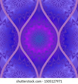 Luxury Traditional Ornamental Design. Modern Seamless Floral Pattern. Vector Illustration. For Interior Design, Printing, Web And Textile Design.