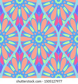 Luxury Traditional Ornamental Design. Modern Seamless Floral Pattern. Vector Illustration. For Interior Design, Printing, Web And Textile Design.