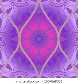 Luxury Traditional Ornamental Design. Modern Seamless Floral Pattern. Vector Illustration. For Interior Design, Printing, Web And Textile Design.