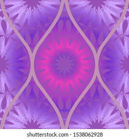 Luxury Traditional Ornamental Design. Modern Seamless Floral Pattern. Vector Illustration. For Interior Design, Printing, Web And Textile Design.