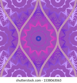 Luxury Traditional Ornamental Design. Modern Seamless Floral Pattern. Vector Illustration. For Interior Design, Printing, Web And Textile Design.