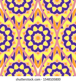 Luxury Traditional Ornamental Design. Modern Seamless Floral Pattern. Vector Illustration. For Interior Design, Printing, Web And Textile Design.