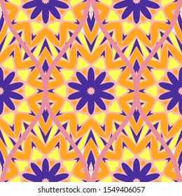 Luxury Traditional Ornamental Design. Modern Seamless Floral Pattern. Vector Illustration. For Interior Design, Printing, Web And Textile Design.