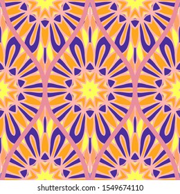 Luxury Traditional Ornamental Design. Modern Seamless Floral Pattern. Vector Illustration. For Interior Design, Printing, Web And Textile Design.
