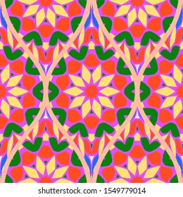 Luxury Traditional Ornamental Design. Modern Seamless Floral Pattern. Vector Illustration. For Interior Design, Printing, Web And Textile Design.