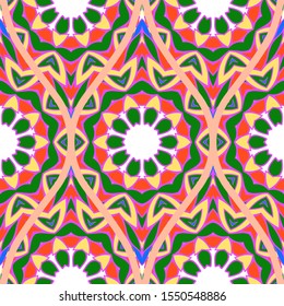 Luxury Traditional Ornamental Design. Modern Seamless Floral Pattern. Vector Illustration. For Interior Design, Printing, Web And Textile Design.