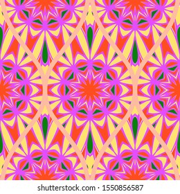 Luxury Traditional Ornamental Design. Modern Seamless Floral Pattern. Vector Illustration. For Interior Design, Printing, Web And Textile Design.