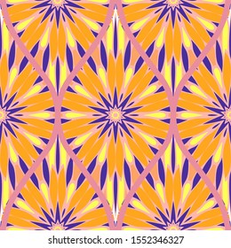 Luxury Traditional Ornamental Design. Modern Seamless Floral Pattern. Vector Illustration. For Interior Design, Printing, Web And Textile Design.