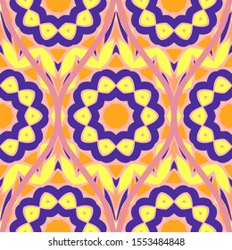 Luxury Traditional Ornamental Design. Modern Seamless Floral Pattern. Vector Illustration. For Interior Design, Printing, Web And Textile Design.