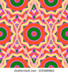 Luxury Traditional Ornamental Design. Modern Seamless Floral Pattern. Vector Illustration. For Interior Design, Printing, Web And Textile Design.