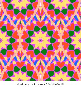 Luxury Traditional Ornamental Design. Modern Seamless Floral Pattern. Vector Illustration. For Interior Design, Printing, Web And Textile Design.