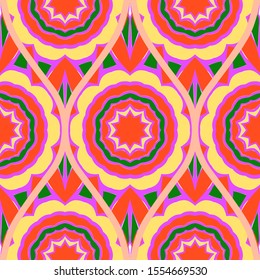 Luxury Traditional Ornamental Design. Modern Seamless Floral Pattern. Vector Illustration. For Interior Design, Printing, Web And Textile Design.