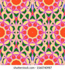 Luxury Traditional Ornamental Design. Modern Seamless Floral Pattern. Vector Illustration. For Interior Design, Printing, Web And Textile Design.