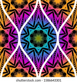 Luxury Traditional Ornamental Design. Modern Seamless Floral Pattern. Vector Illustration. For Interior Design, Printing, Web And Textile Design.