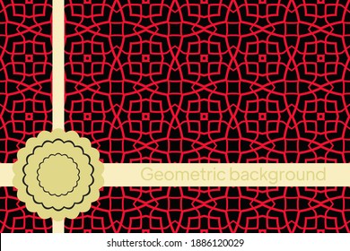 Luxury Traditional Ornamental Design. Modern Seamless Geometry Pattern. Vector Illustration. For Interior Design, Printing, Web And Textile Design.