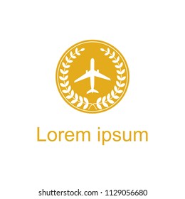 Luxury travel logo vector flat