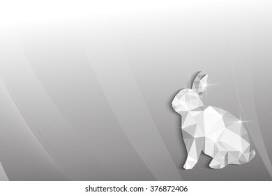luxury triangle design. bunny. background