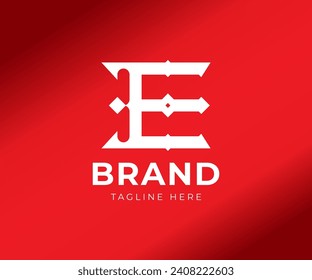 Luxury Trident Letter E for your business