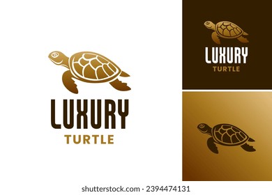 Luxury Turtle Logo Design - A high-end logo featuring a turtle, ideal for luxury brands, spa, skincare, and wellness businesses targeting a sophisticated audience.