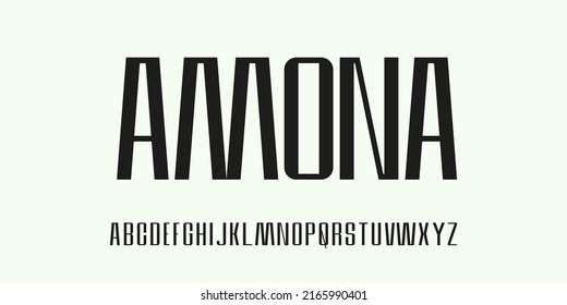 Luxury typeface display font vector