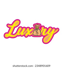 Luxury Typography Logo Patch V91 Patch Streetwear, Urban, Luxury, Modern Design Patch Commercial Use