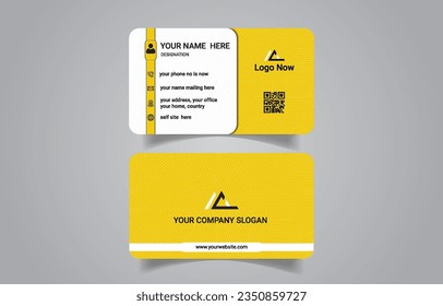 Luxury unique corporate business card design template