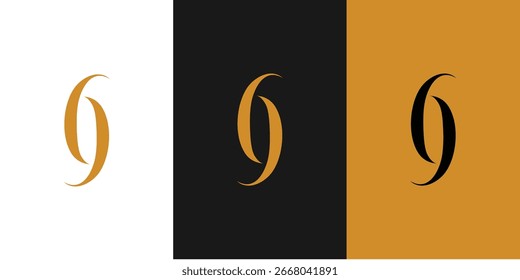 Lujo y diseño único del logotipo del número 69	