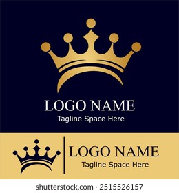 Luxury Unique Queen Crown Logo Vector Template for Beauty Cosmetic, Skincare, Salon, Woman Boutique Store Fashion  Company