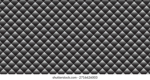 Fondo tapizado de lujo. Patrón de fondo en capas cosido. Fondo de sofá texturizado de cuero. Vector