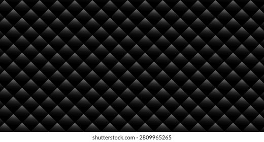 Luxury upholstered backdrop. Stitched layered background pattern. Leather textured sofa background. vector