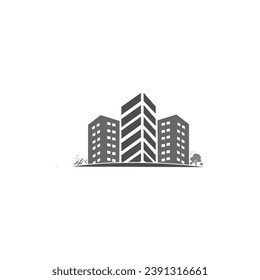 luxury urban high-rise logo,Set of elements of the building isolated on white background. Symbols for building design logos and emblems.