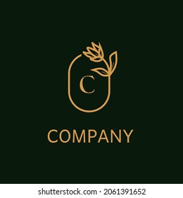 luxury V letter monogram logotype with premium elegant alphabet flower icon concept  vector scratch frame design can be used for beauty industry, cosmetic, salon, boutique, corporate, corporate