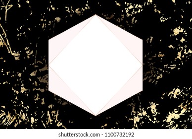Luxury vector abstract background. Rose gold holiday background. Trendy template for design, party, invitation, web, banner, birthday, wedding card.