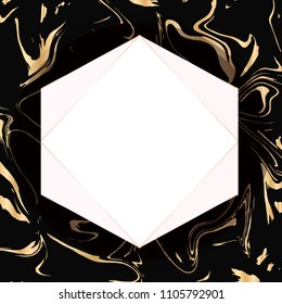 Luxury vector abstract background. Rose gold holiday background. Trendy template for design, party, invitation, web, banner, birthday, wedding card.