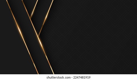 Luxury Vector Background. Abstract Premium Award Banner With Gold Lines.
