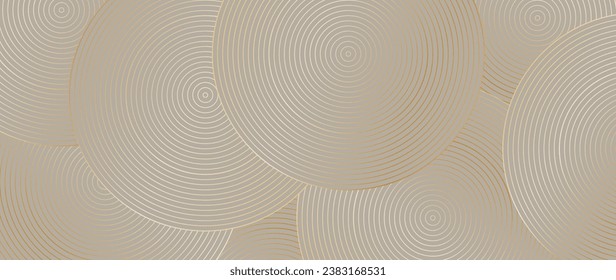 Luxury vector background. Golden elegant geometric shape, golden line gradient, glitter on light background. Premium illustration design for holiday card, grand opening, party invitation.	