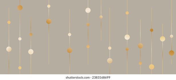 Luxury vector background. Golden elegant geometric shape, golden line gradient, glitter on light background. Premium illustration design for holiday card, grand opening, party invitation.	